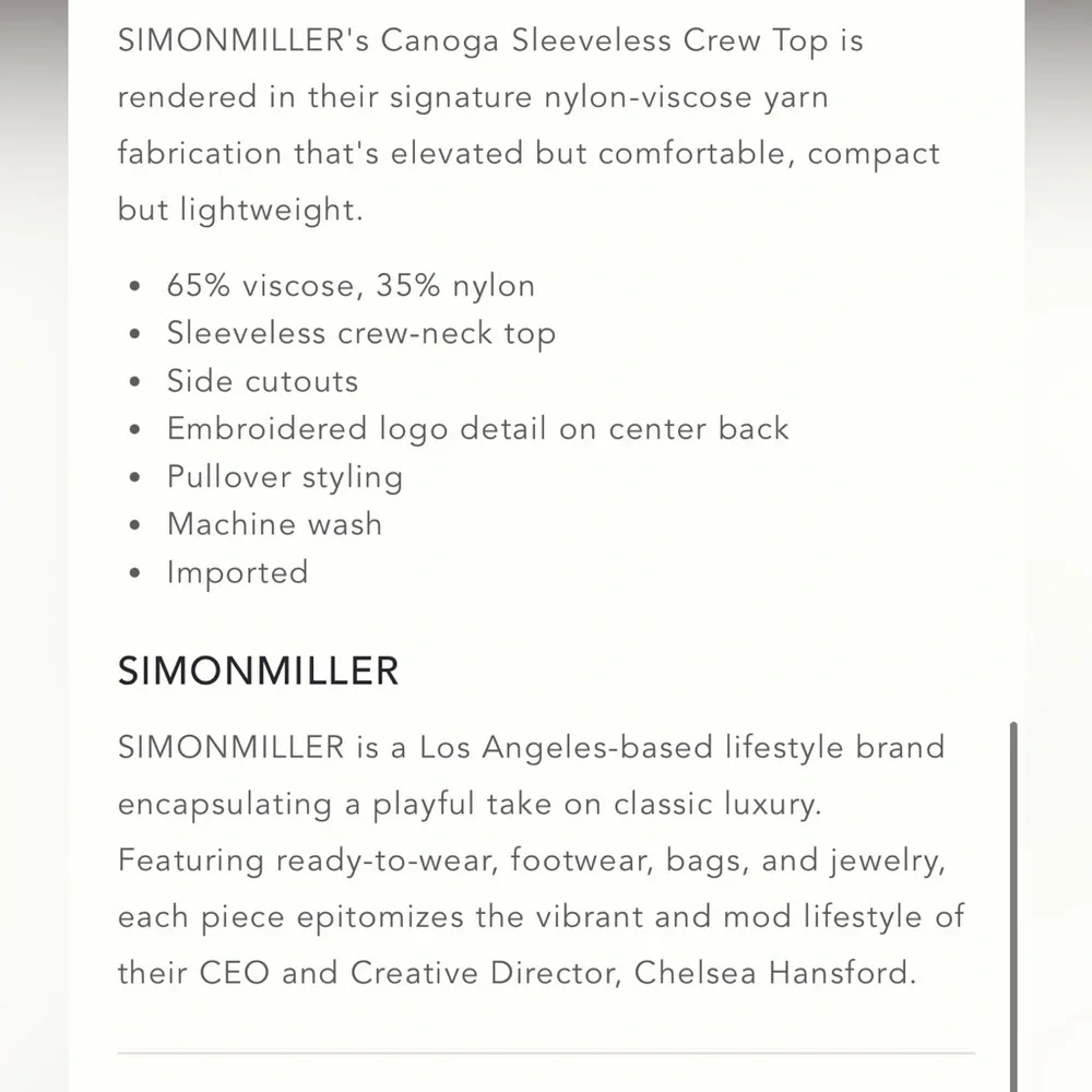 Simon Miller Striped top - Picture 5 of 5